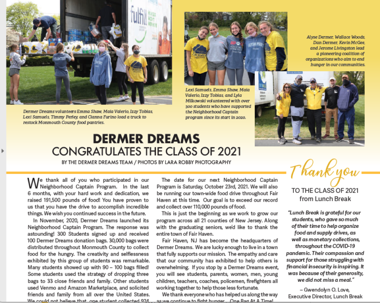 Dermer Dreams Congratulates the Class of 2021